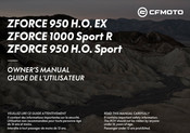 CF MOTO ZFORCE 950 H.O. EX 2024 Guide De L'utilisateur