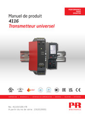 PR electronics 4116V10 Manuel De Produit