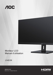 AOC U34E2M Manuel D'utilisation