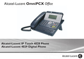 Alcatel-Lucent OmniPCX Office Touch 4028 Manuel Utilisateur