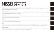 Nissei DSK-1011 Instructions