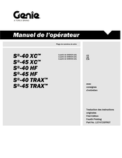 Terex S45XCH-101 Manuel De L'opérateur