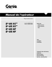 Terex S85XCH-3091 Manuel De L'opérateur