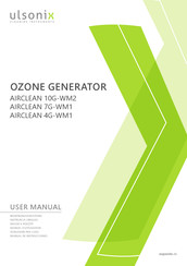 ulsonix AIRCLEAN 4G-WM1 Manuel D'utilisation