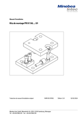 Minebea Intec PR 97/00,/01 Serie Manuel D'installation