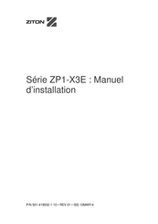 Ziton ZP1-X3E Série Manuel D'installation