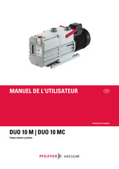 Pfeiffer Vacuum DUO 10 MC Manuel De L'utilisateur