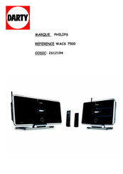 Philips WACS 7500 Mode D'emploi