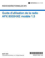 Motorola Solutions APX 8000HXE 1.5 Guide D'utilisation