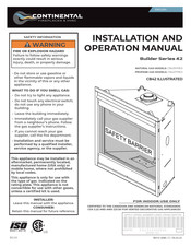 Continental Fireplaces Builder 42 Série Manuel D'installation Et D'opération