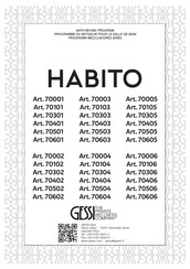 Gessi HABITO 70406 Instructions De Montage