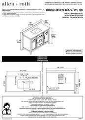 Allen + Roth BRINKHAVEN 48AG Guide D'installation