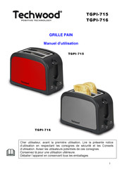 TECHWOOD TGPI-715 Manuel D'utilisation