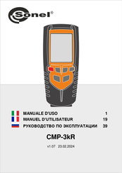 Sonel CMP-3kR Manuel D'utilisateur