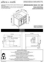 Allen + Roth BRINKHAVEN 36AG Guide D'installation