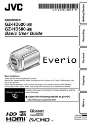 JVC GZ-HD500 Guide De L'utilisateur