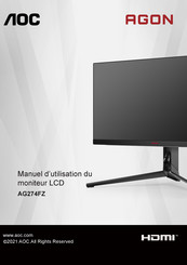 AOC AGON AG274FZ Manuel D'utilisation