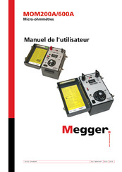 Megger MOM600A Manuel De L'utilisateur