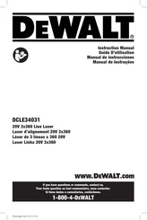 DeWalt DCLE34031 Guide D'utilisation