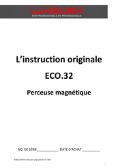 Euroboor ECO.32 Instruction Originale