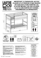 La Redoute INTERIEURS 4914183 Instructions De Montage