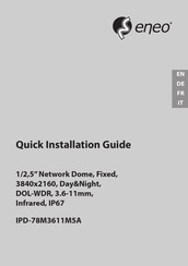 Eneo IPD-78M3611M5A Guide D'installation Rapide