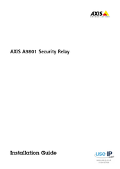 Axis A9801 Guide D'installation