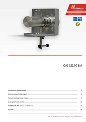 Bühler technologies GAS 222.30 Ex1 Notice De Montage