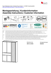 Rauch M2223 85412.5400 Instructions De Montage