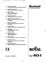 Einhell Royal 41.708.30 Mode D'emploi