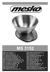 Mesko MS 3152 Mode D'emploi