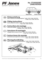 PF Jones 37190503PF Instructions De Montage