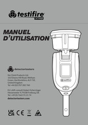 Detectortesters Testifire XTR2 Manuel D'utilisation