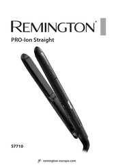 Remington Pro-Ion Straight S7710 Mode D'emploi