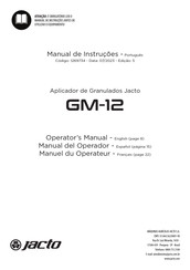 Jacto GM-12 Manuel D'instructions