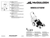 McCulloch MM56-875DW Manuel D'instructions