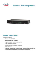 Cisco RV260P Guide De Démarrage Rapide