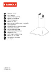 Franke FJO 634 XS Manuel D'utilisation