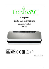 FreshVAC VF 200 Mode D'emploi