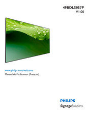 Philips Signage Solutions 49BDL5057P/00 Manuel De L'utilisateur