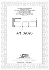 Gessi iSpa 39895 Instructions D'installation