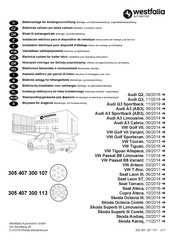 Westfalia Automotive 305 407 300 107 Notice De Montage Et D'utilisation