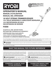 Ryobi P2008 Manuel D'utilisation