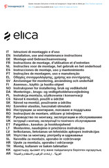 Elica Nero 90 Instructions De Montage, D'utilisation Et D'entretien