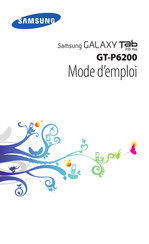 Samsung GALAXY Tab 7.0 Plus GT-P6200 Mode D'emploi