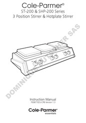 Cole-Parmer SHP-200 Serie Mode D'emploi