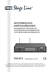 IMG STAGELINE TXS-872 Mode D'emploi