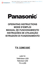 Panasonic TX-32M330E Mode D'emploi
