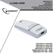 Gembird A-USB3-HDMI Manuel