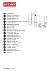 Franke FMY BK MATT F180 Manuel D'utilisation